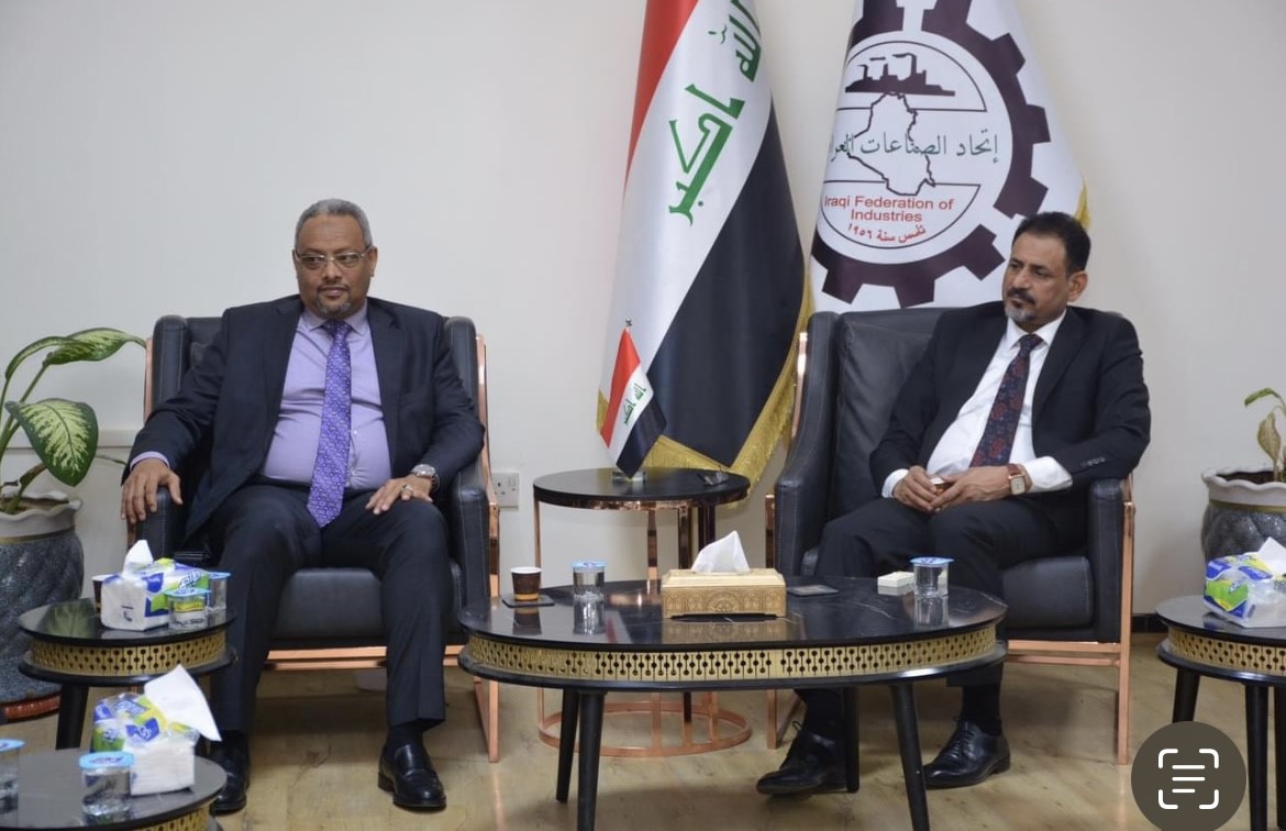 The meeting of His Excellency the Ambassador with President of the Federation of Iraqi Industries